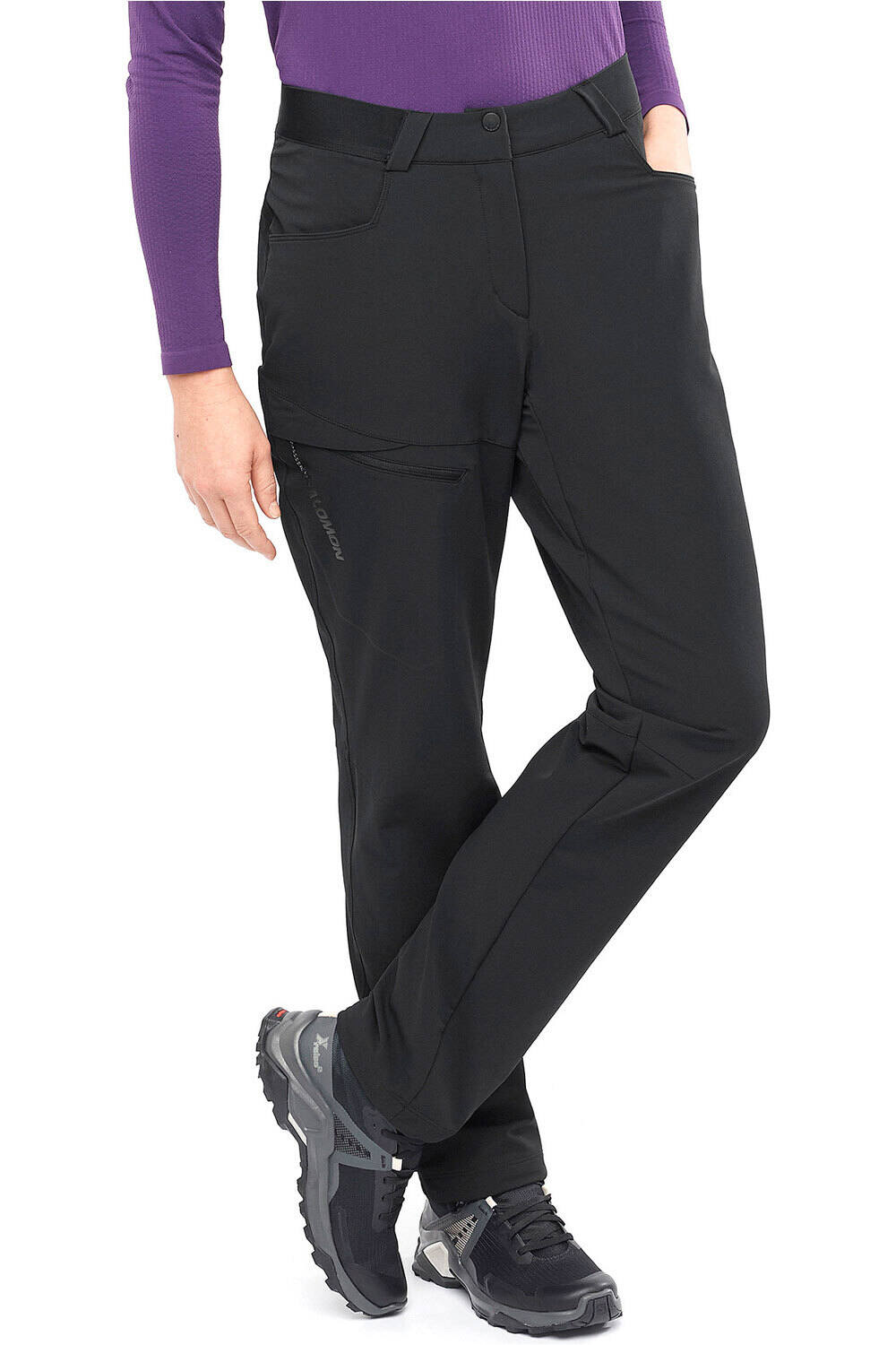 Salomon pantalón montaña mujer WAYFARER WARM PANTS W vista frontal