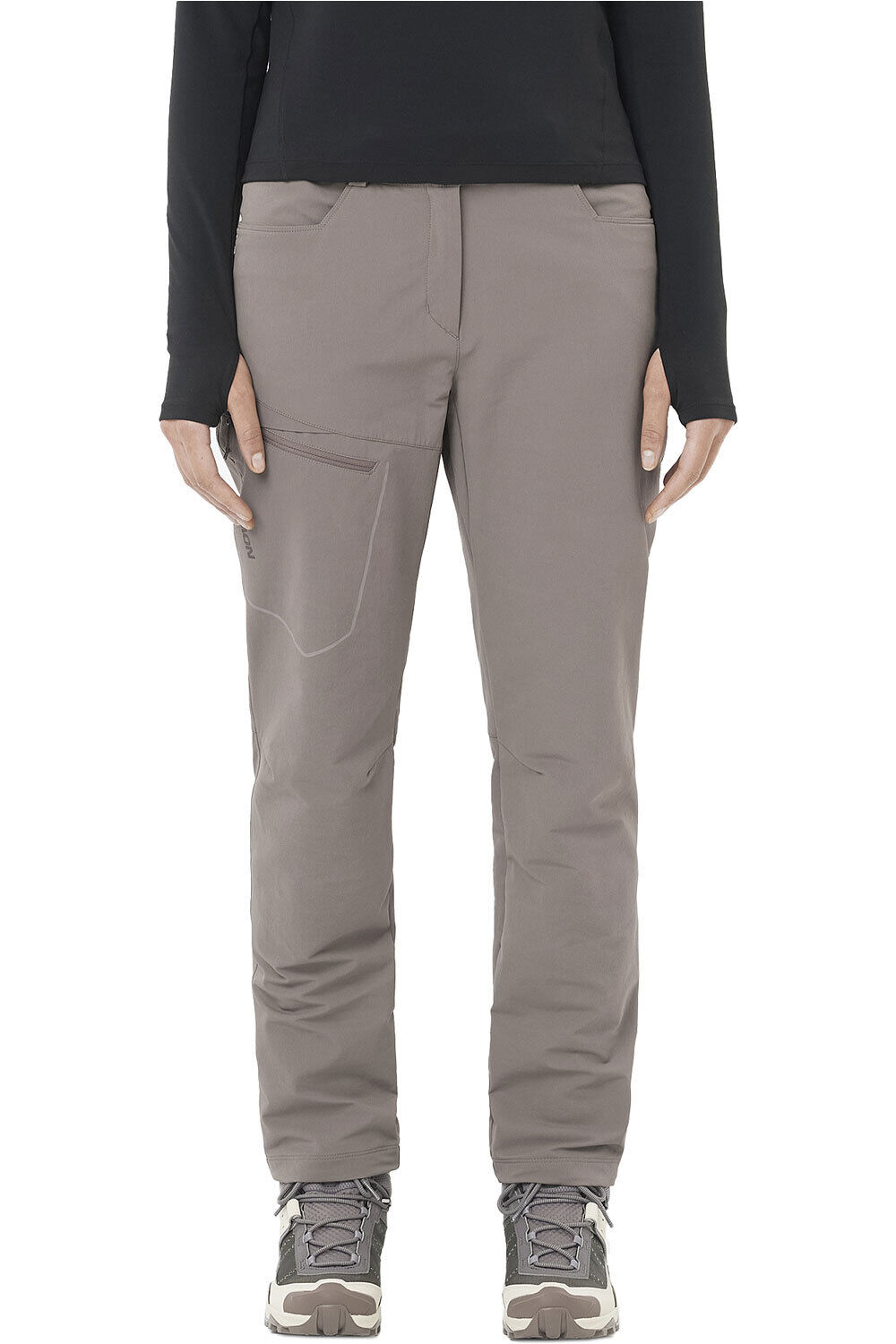 Salomon pantalón montaña mujer WAYFARER WARM PANTS W vista frontal