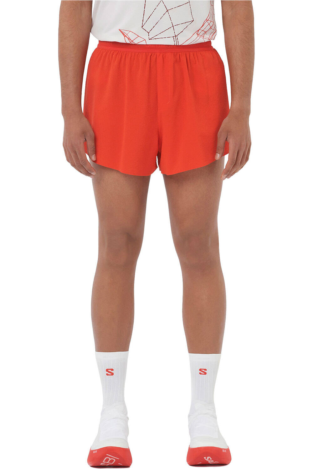 Salomon pantalón running hombre SENSE AERO SPLT 3 SHTS M vista frontal