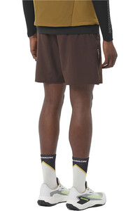 Salomon pantalón running hombre SHKout C 2IN1 SHTS 7 M vista trasera