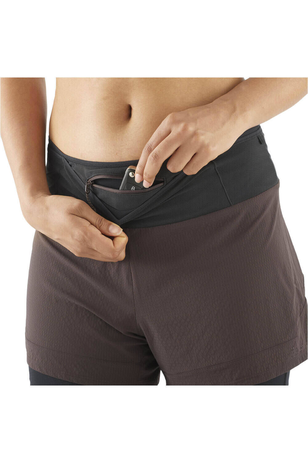 Salomon pantalón running mujer SENSE AERO 2IN1 SHORT W 03