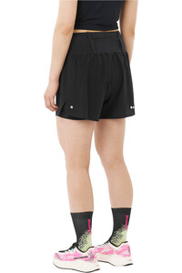 Salomon pantalones cortos trail running mujer SENSE AERO 2IN1 TRAIL 4W vista trasera