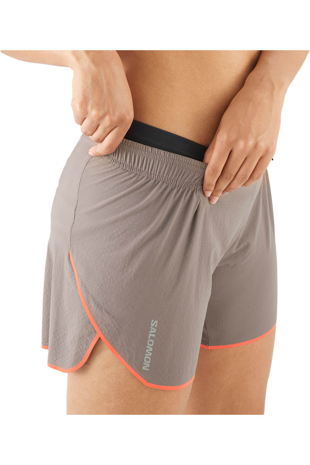 Salomon pantalones cortos trail running mujer SENSE AERO 5 SHORTS W vista detalle