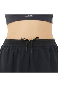 Salomon pantalones cortos trail running mujer SENSE AERO SPLT 3 SHTS W 03