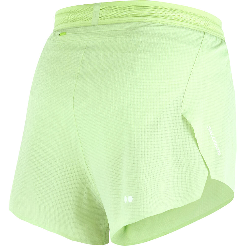 Salomon pantalones cortos trail running mujer SENSE AERO SPLT 3 SHTS W 05