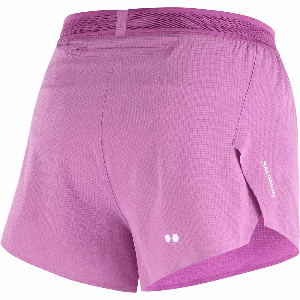 Salomon pantalones cortos trail running mujer SENSE AERO SPLT 3 SHTS W 05