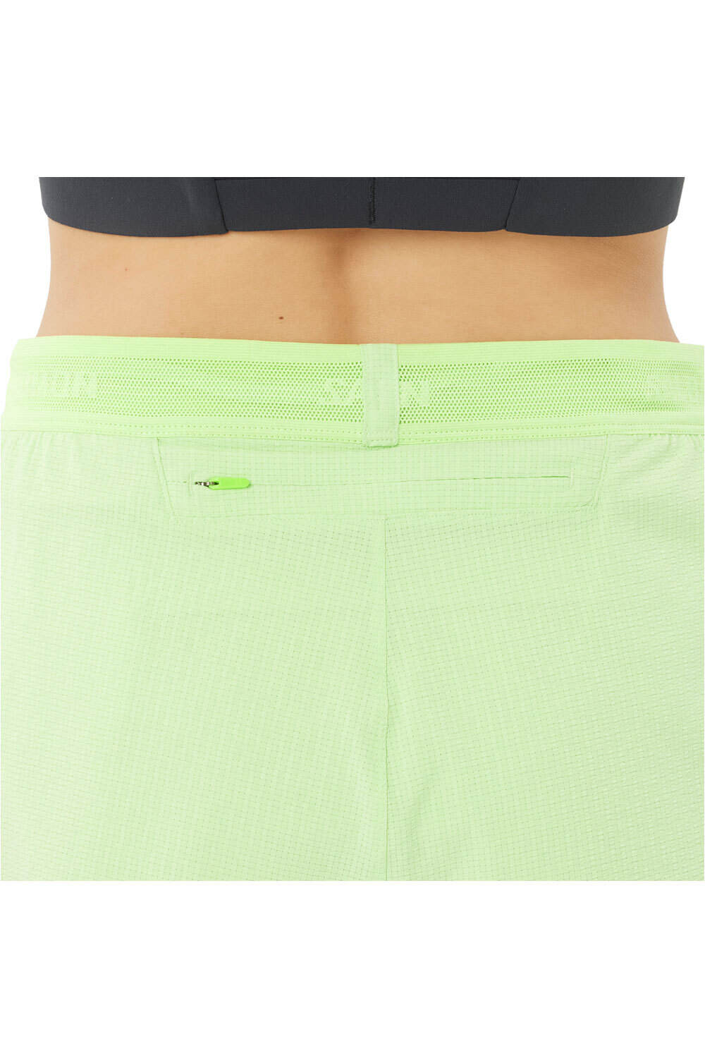Salomon pantalones cortos trail running mujer SENSE AERO SPLT 3 SHTS W vista detalle