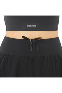 Salomon pantalones cortos trail running mujer SENSE AERO STOW 4 SHTS W vista detalle