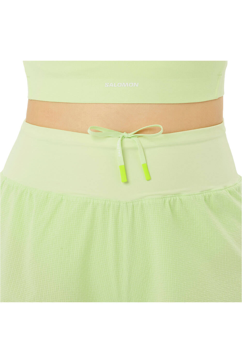 Salomon pantalones cortos trail running mujer SENSE AERO STOW 4 SHTS W vista detalle