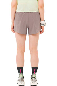 Salomon pantalones cortos trail running mujer SENSE AERO STOW 4 SHTS W vista trasera