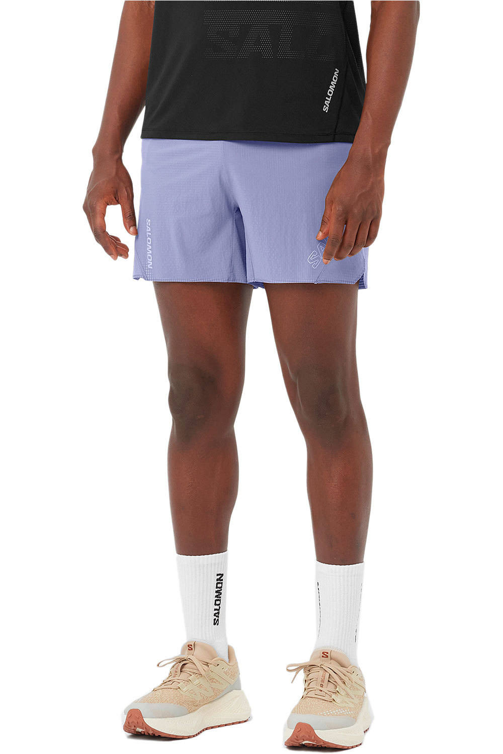 Salomon pantaloneta técnica hombre SENSE AERO 5 SHORTS M vista frontal