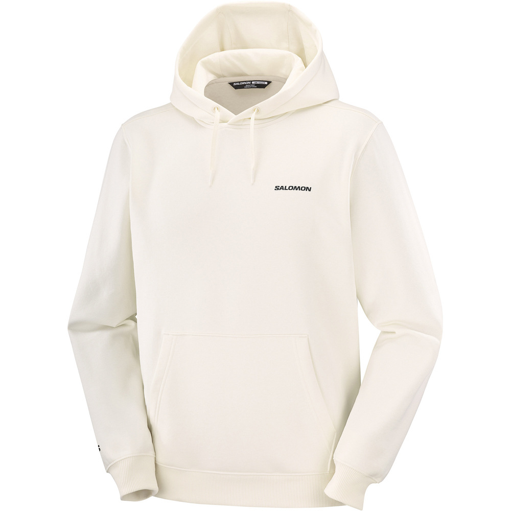 Salomon Sudaderas Montaña Hombre CHEST LOGO HOODIE M vista detalle