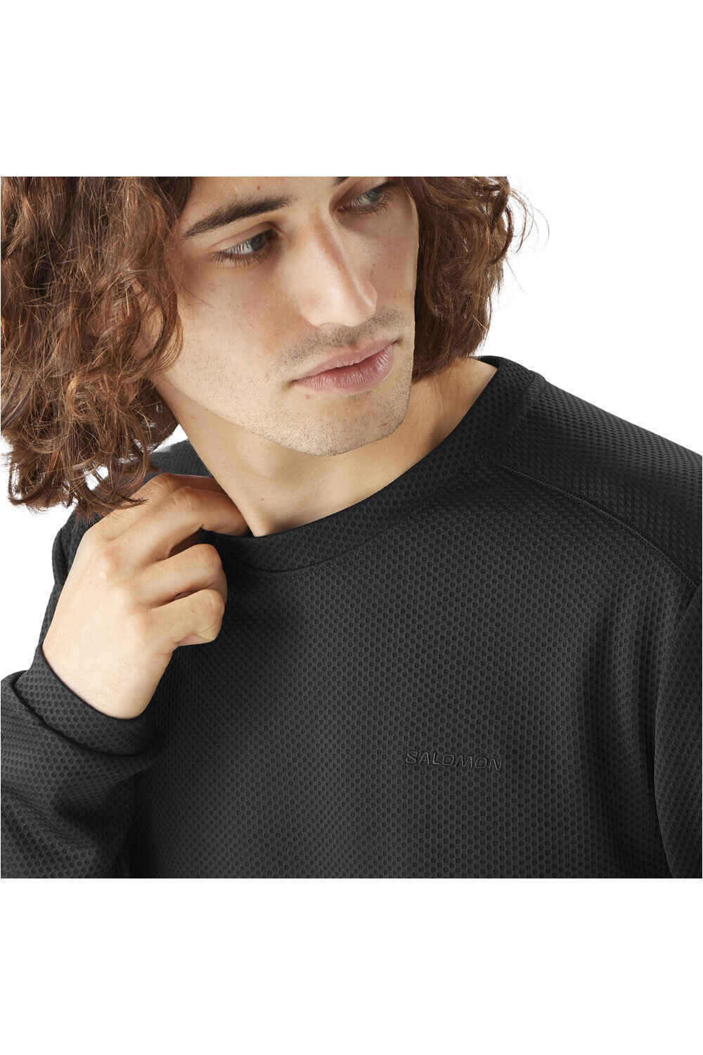 Salomon Sudaderas Montaña Hombre MOTOMESH CREWNECK M vista detalle