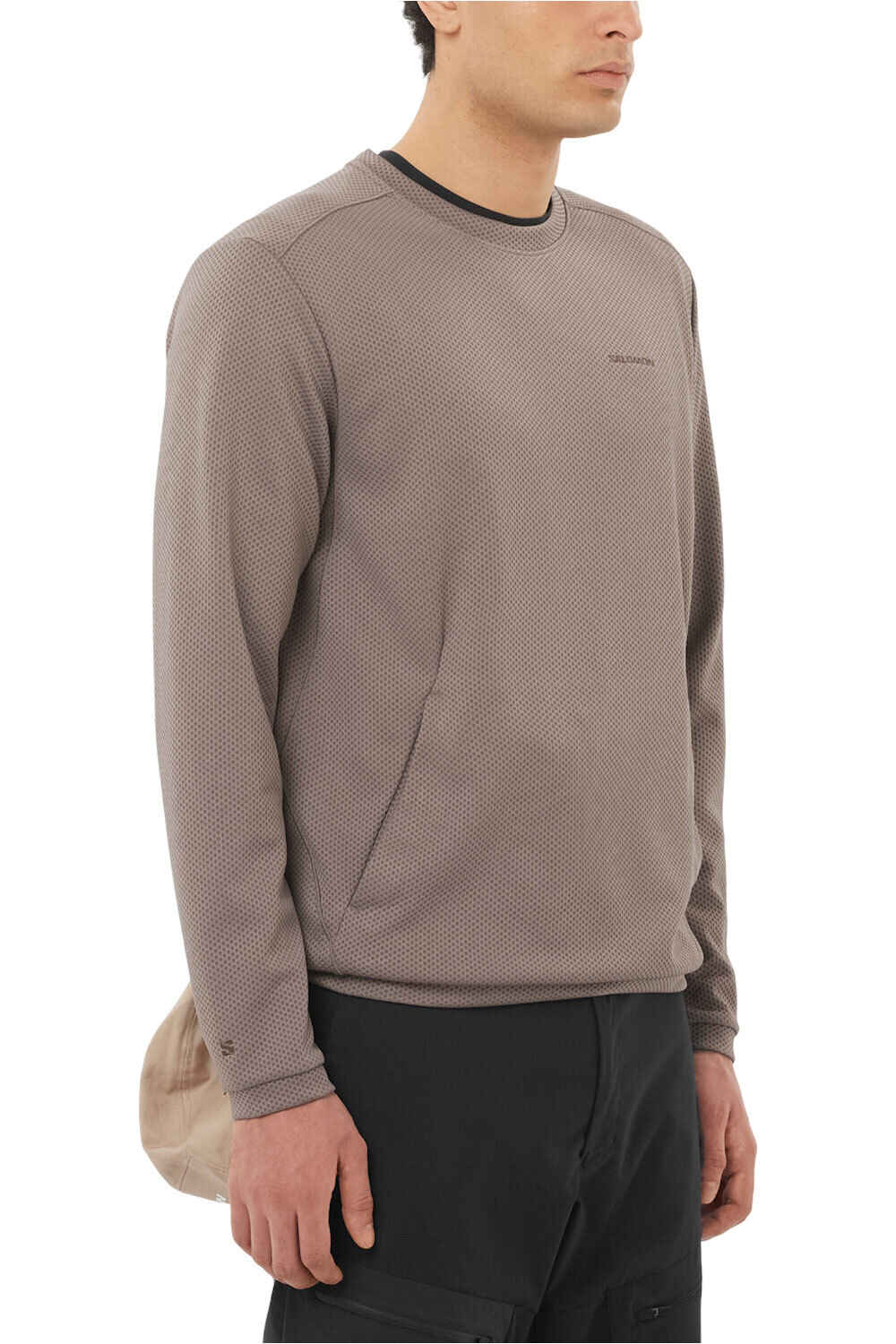 Salomon Sudaderas Montaña Hombre MOTOMESH CREWNECK M vista frontal