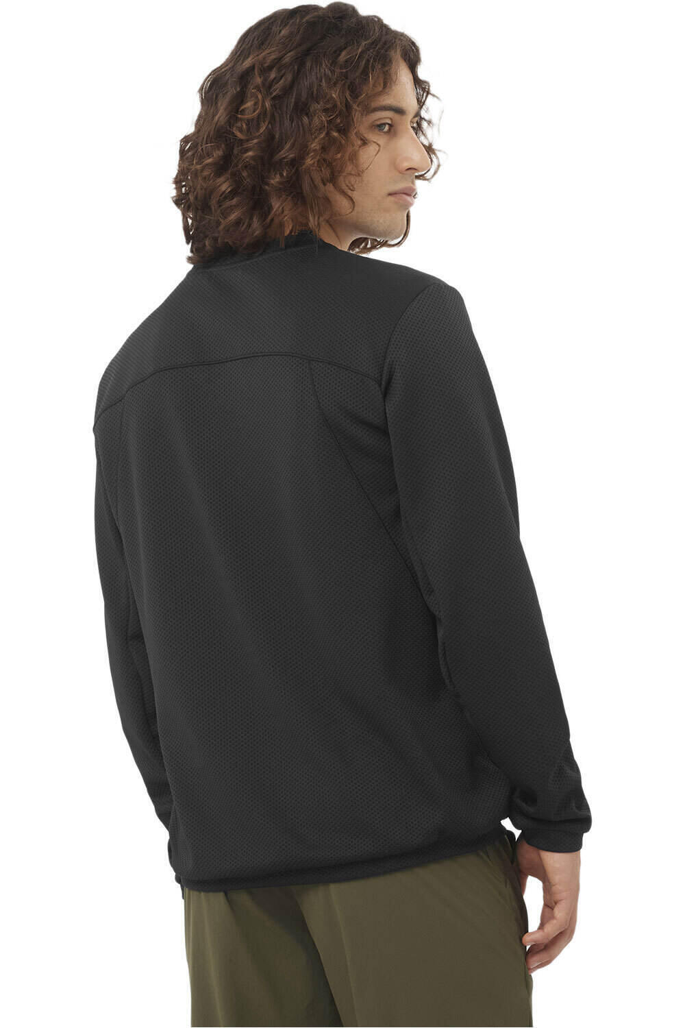 Salomon Sudaderas Montaña Hombre MOTOMESH CREWNECK M vista trasera