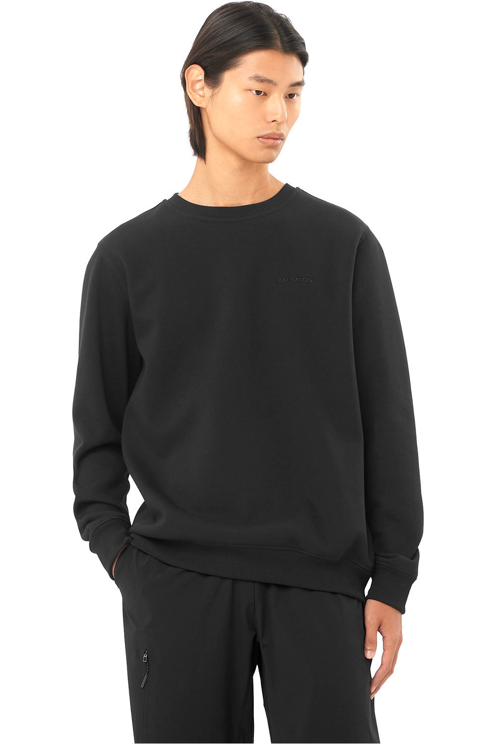 Salomon Sudaderas Montaña Hombre SALOMON LOGO CREWNECK M vista frontal