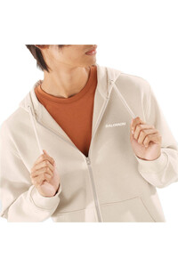 Salomon Sudaderas Montaña Hombre SALOMON LOGO FZ HOODIE M vista detalle