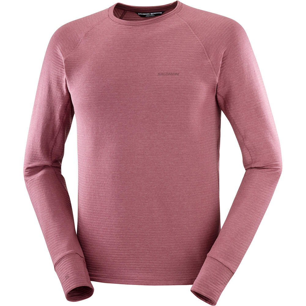 Salomon Sudaderas Montaña Hombre SNTIAL LIGHTWARM CN M vista detalle