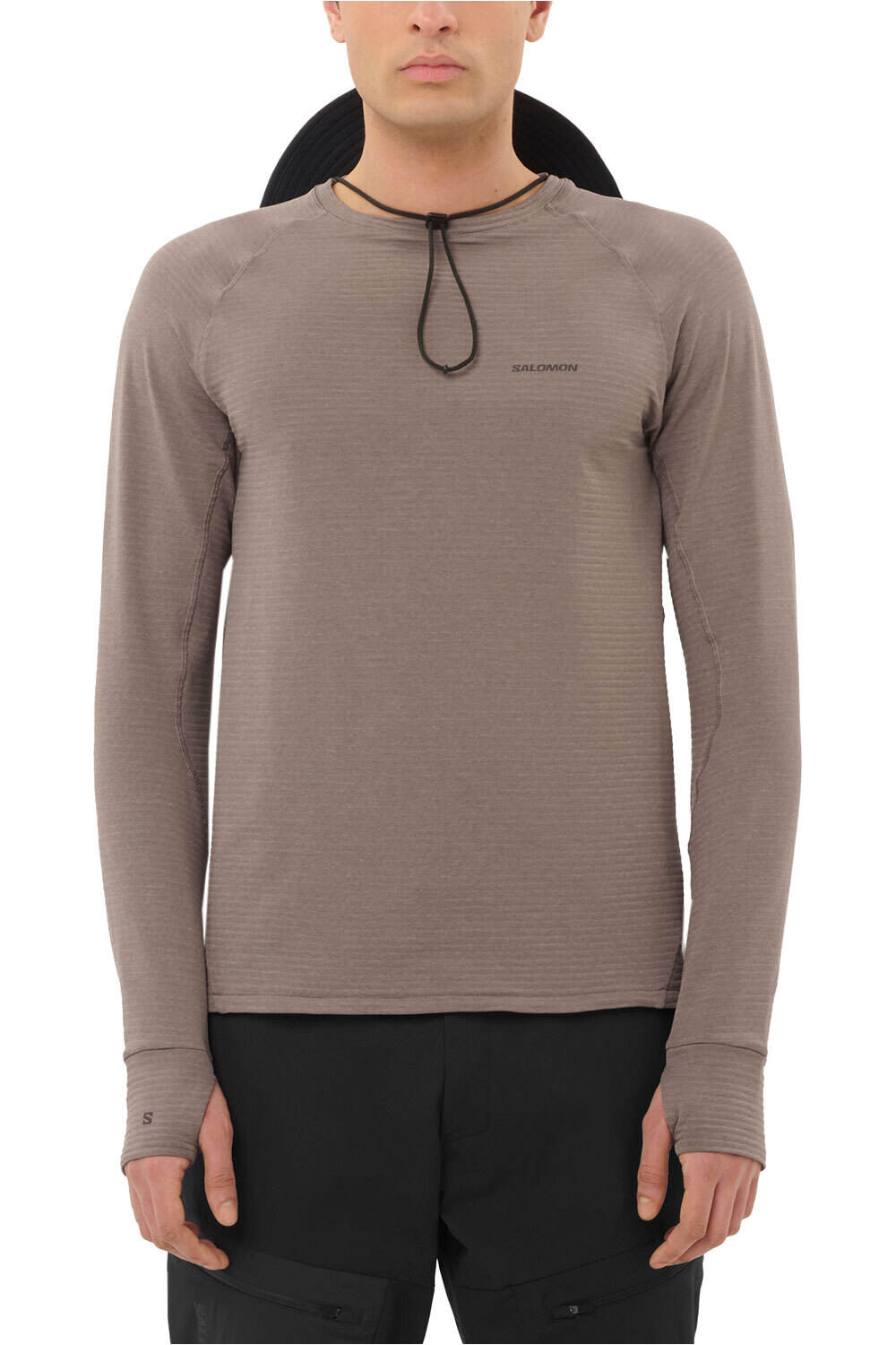 Salomon Sudaderas Montaña Hombre SNTIAL LIGHTWARM CN M vista frontal