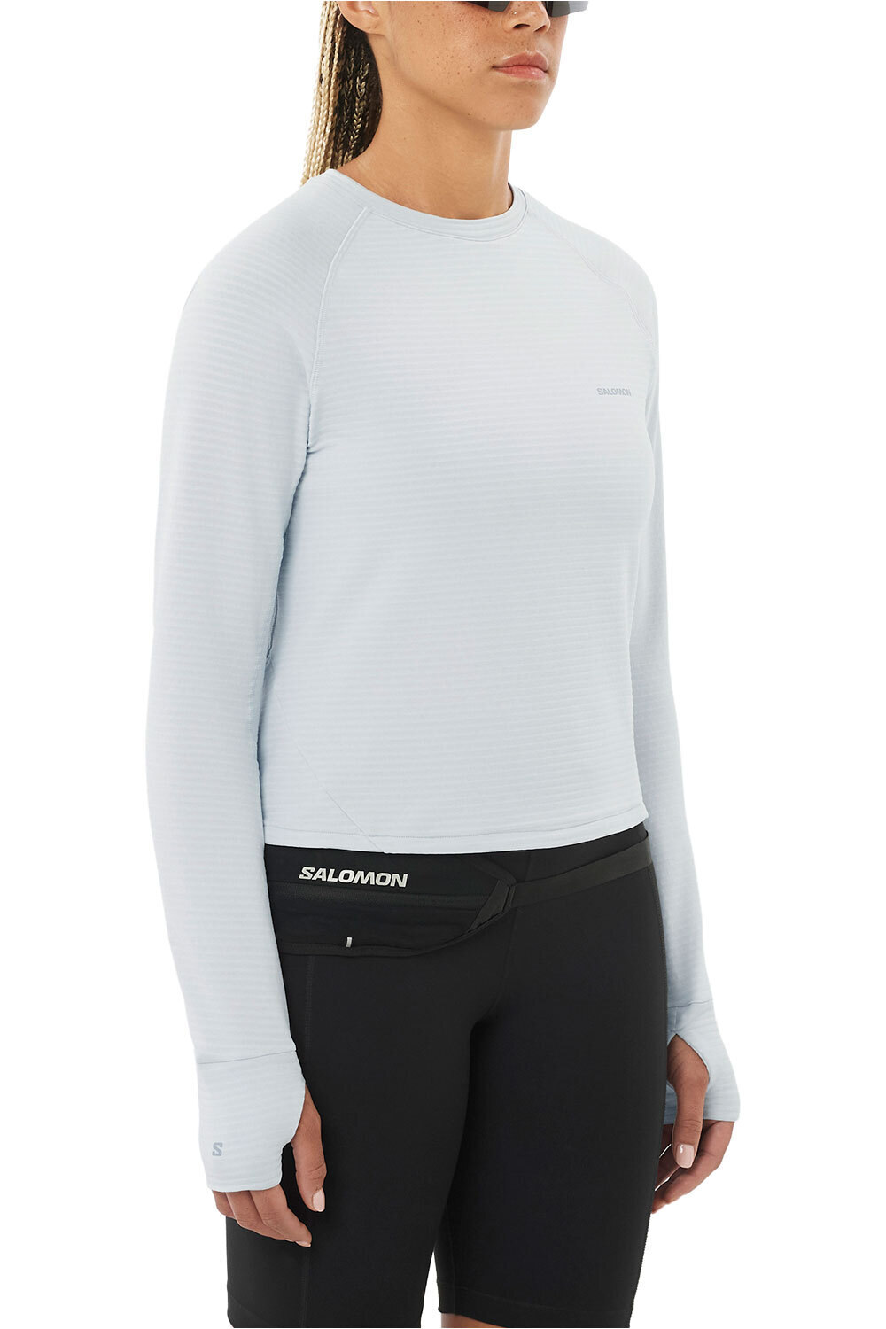 Salomon Sudaderas Montaña Mujer SNTIAL LIGHTWARM CN W vista frontal