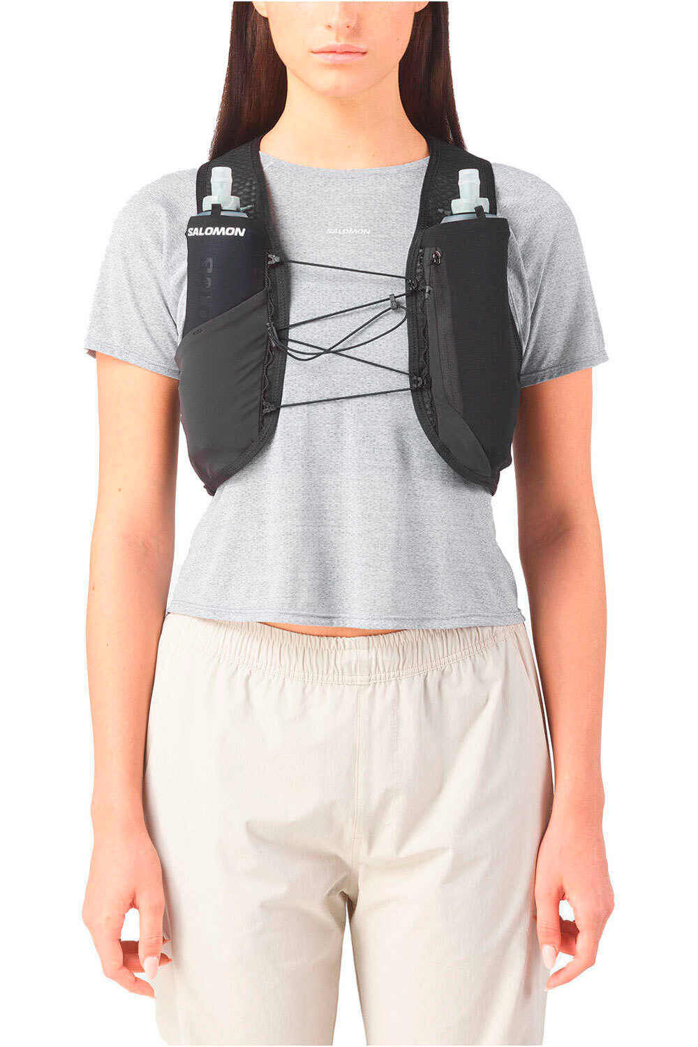 Salomon varios running GRAVEL SKIN 4 SET vista frontal