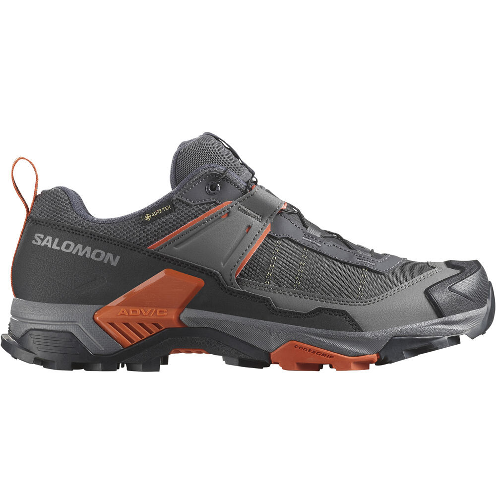 Salomon zapatilla trekking hombre X ULTRA 5 GTX lateral exterior