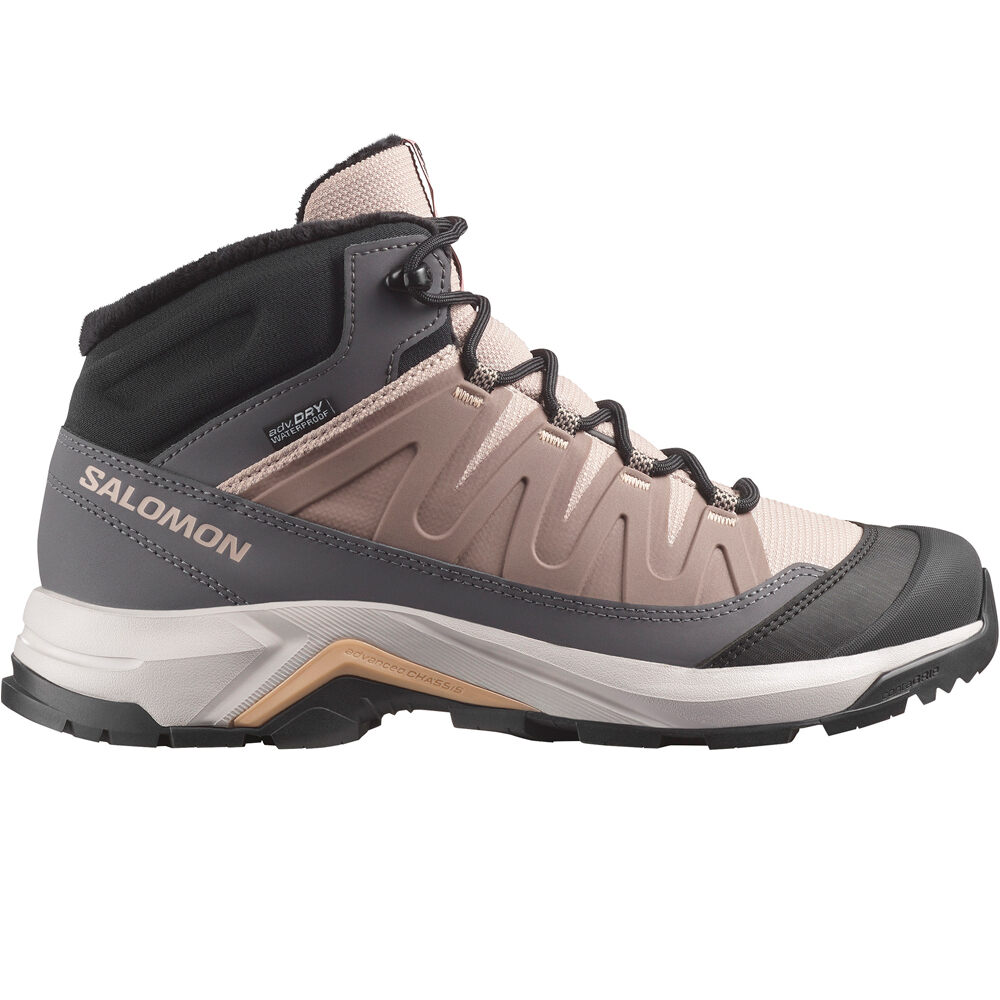 Salomon zapatilla trekking mujer X-ADVENTURE COLDRUSH WP W lateral exterior