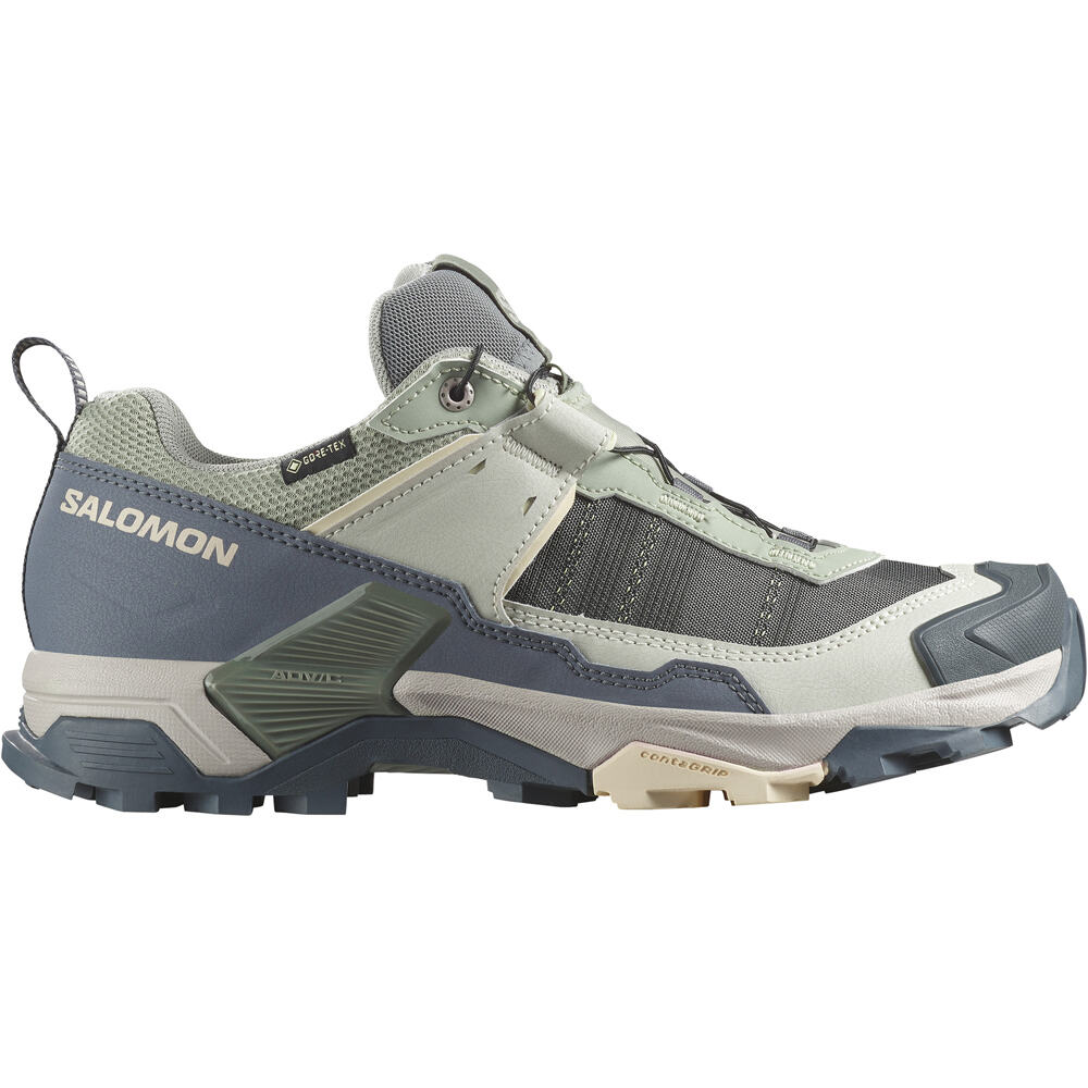 Salomon zapatilla trekking mujer X ULTRA 5 GTX W lateral exterior