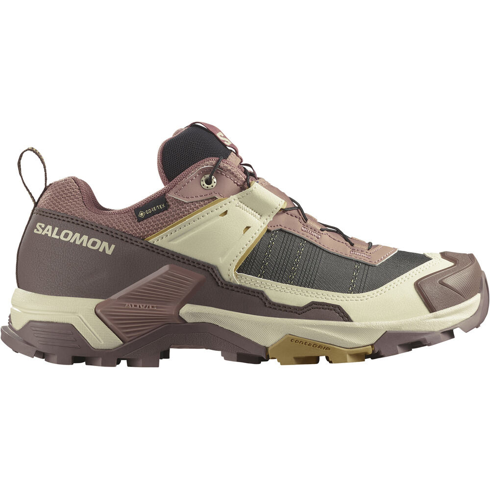 Salomon zapatilla trekking mujer X ULTRA 5 GTX W lateral exterior