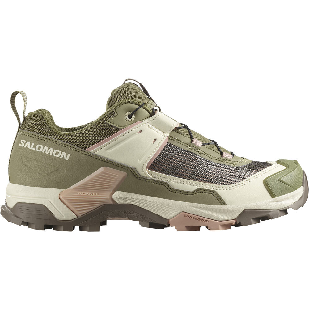 Salomon zapatilla trekking mujer X ULTRA 5 W lateral exterior
