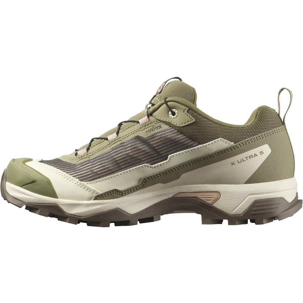 Salomon zapatilla trekking mujer X ULTRA 5 W lateral interior