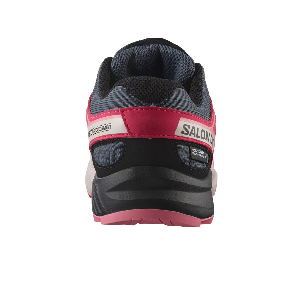 Salomon zapatilla trekking niño SPEEDCROSS WP J vista trasera