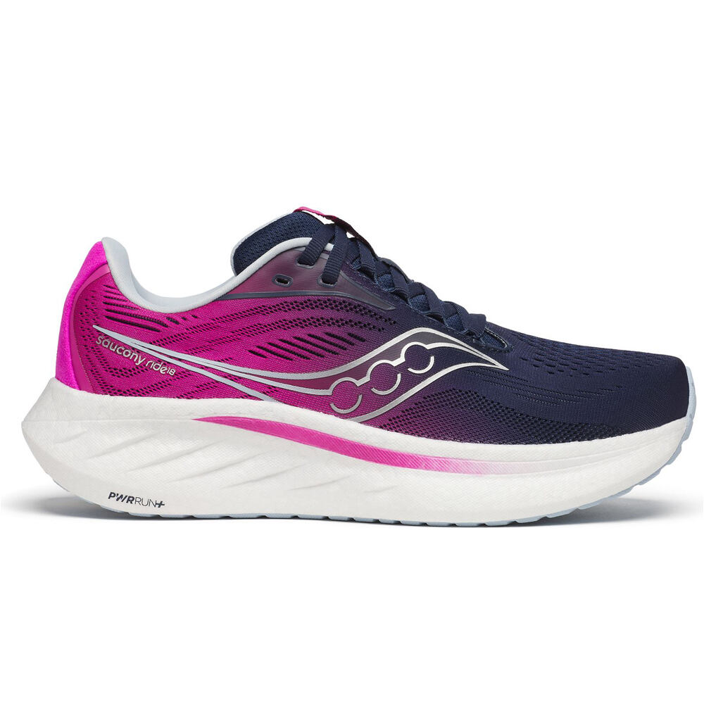 Saucony zapatilla running mujer RIDE 18 lateral exterior