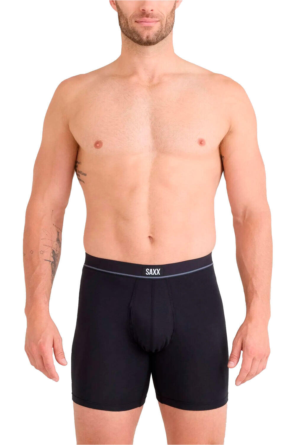 Saxx calzoncillo térmico ESSENTIAL COTTON BOXER BRIEF FLY vista frontal