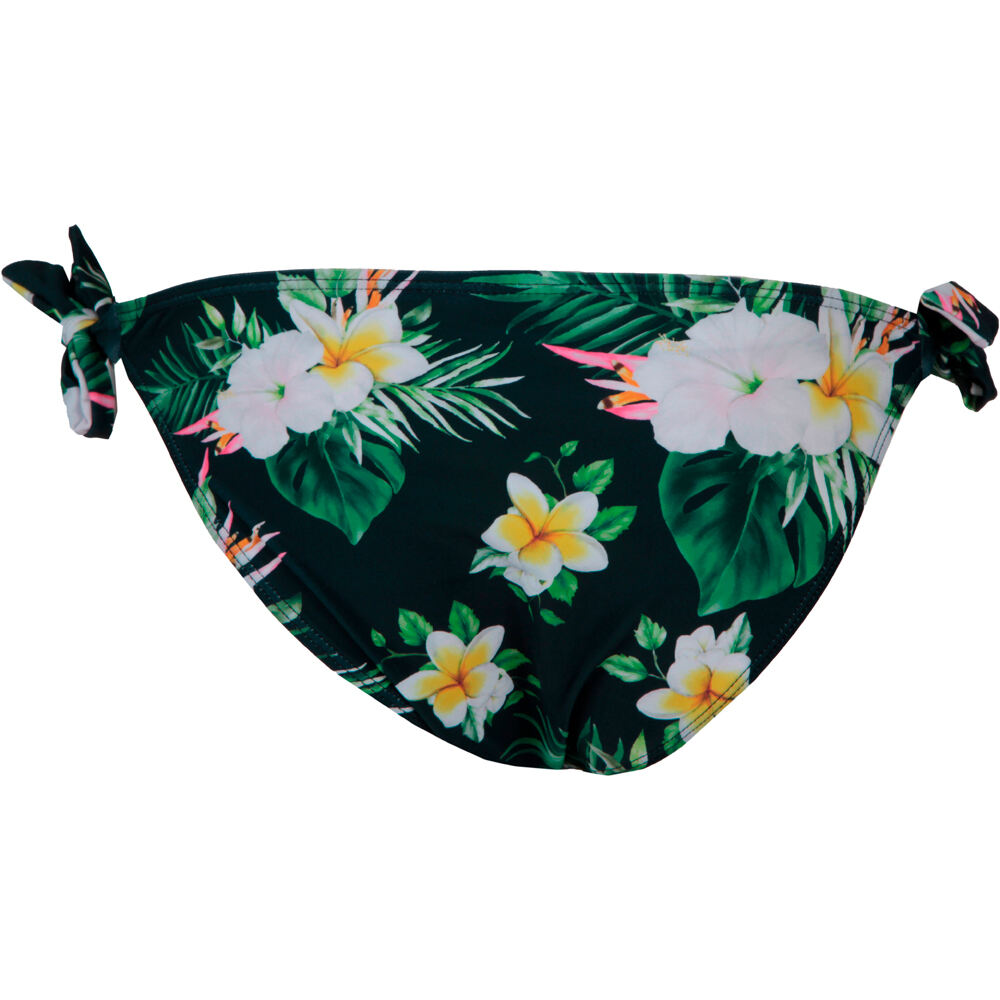Seafor braga bikini BLACK FLOWER BRIEF LAZOS vista trasera