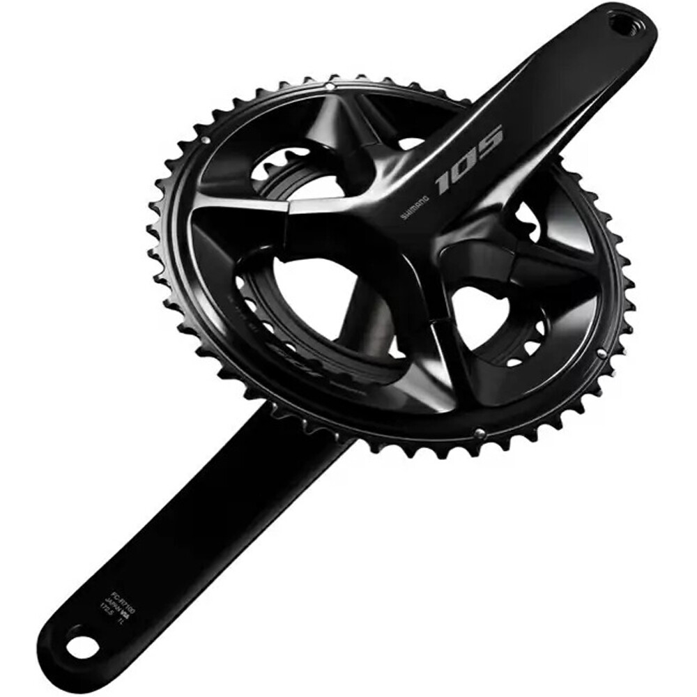 Shimano bielas carretera Crankset 12-Speed Black vista frontal