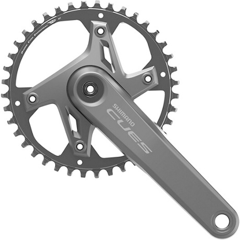 Shimano bielas mtb Crankset 9/10/11-Speed FC-U6000-1 40T 17 vista frontal