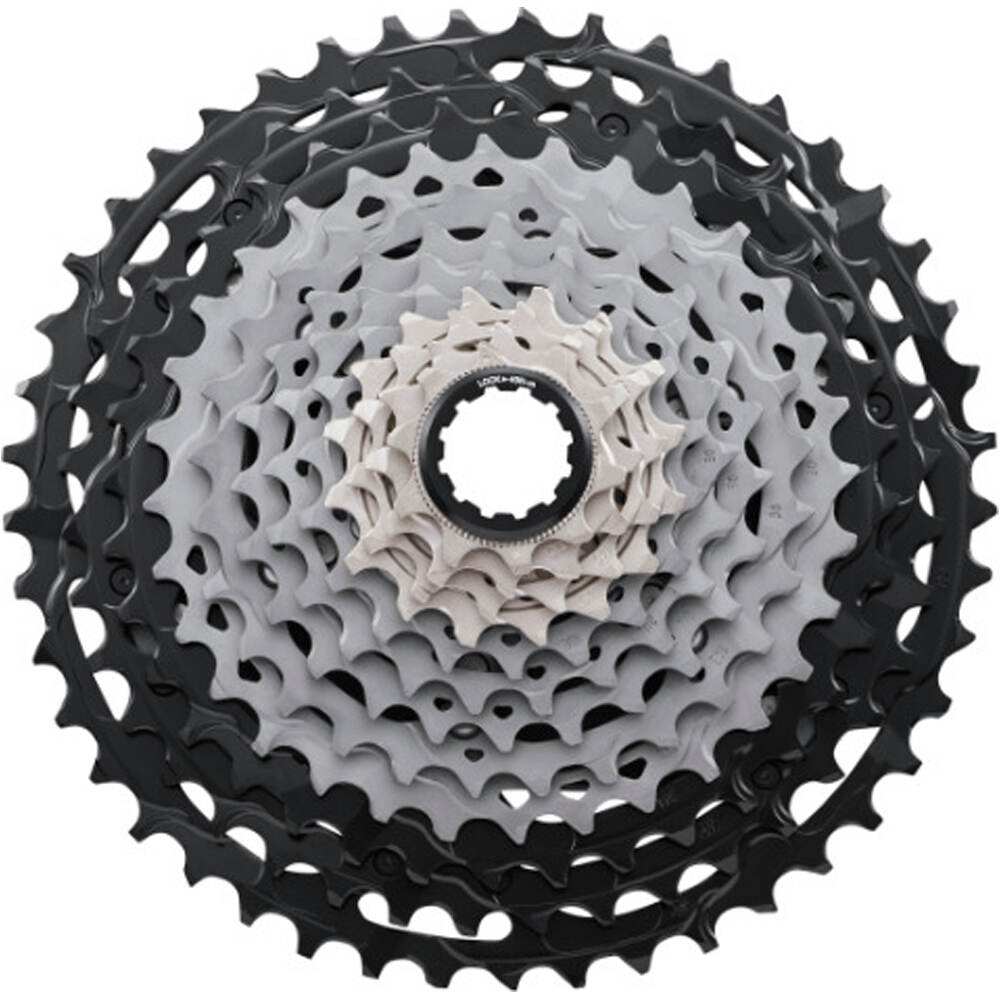 Shimano cassette bicicleta carretera Cassette 12v 10-45 CS-M9101 vista frontal