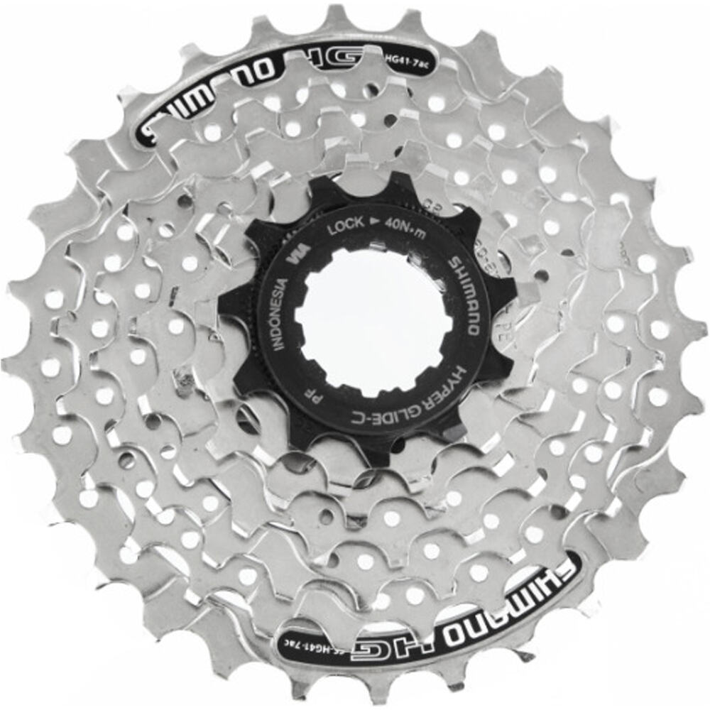 Shimano cassette mtb Cassette 7v 11-28 CS-HG41 10ud vista frontal