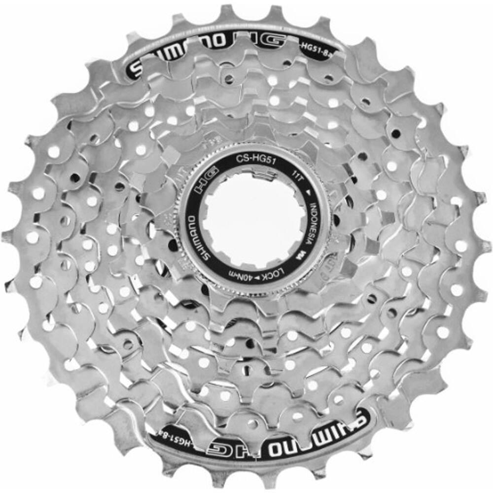 Shimano cassette mtb Cassette 8v 11-30 CS-HG51 10ud vista frontal
