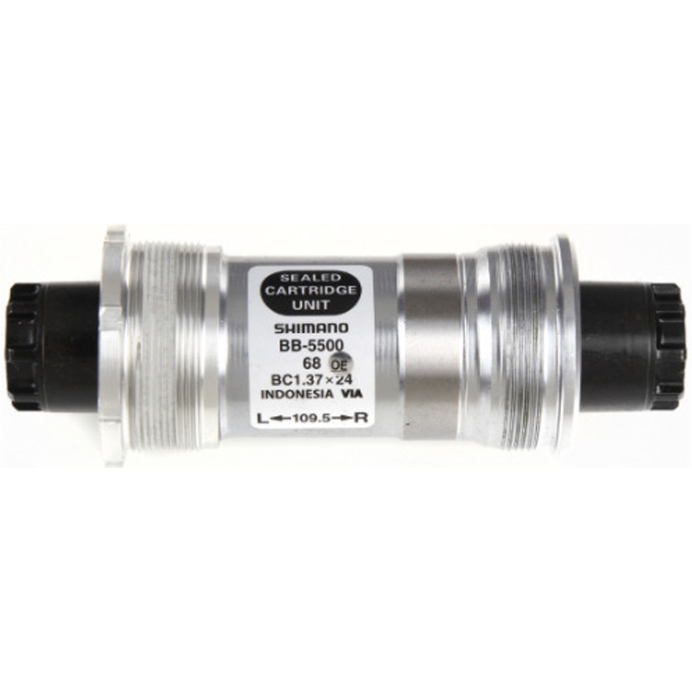 Shimano eje pedalier carretera Eje Pedalier BSA 109/68mm vista frontal