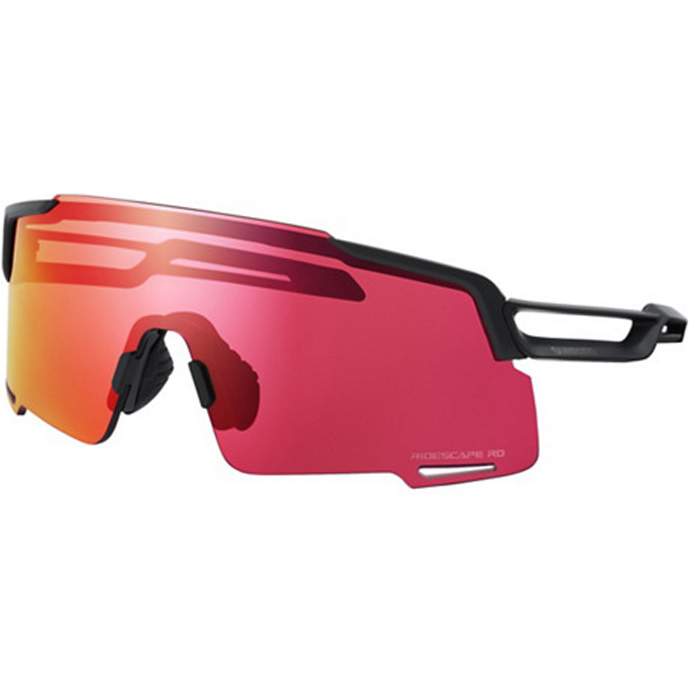 Shimano gafas ciclismo Eyewear EQNX5 Matte Black, Ridescape RD vista frontal