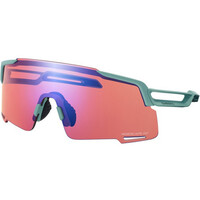 Shimano gafas ciclismo Eyewear EQNX5 Teal, Ridescape OR vista frontal