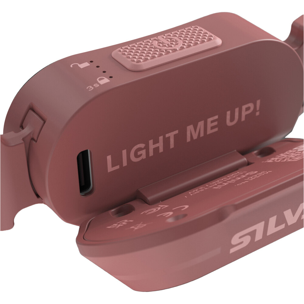 Silva frontal SMINI FLY Rose frontal 250 lm/IPX5/Li-Po 700 mAh/USB-C 05