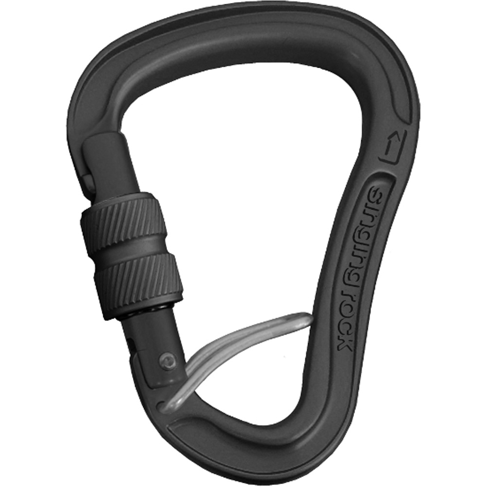 Singing Rock mosquetón seguridad MOSQUETON BORA GP ROSCA vista frontal