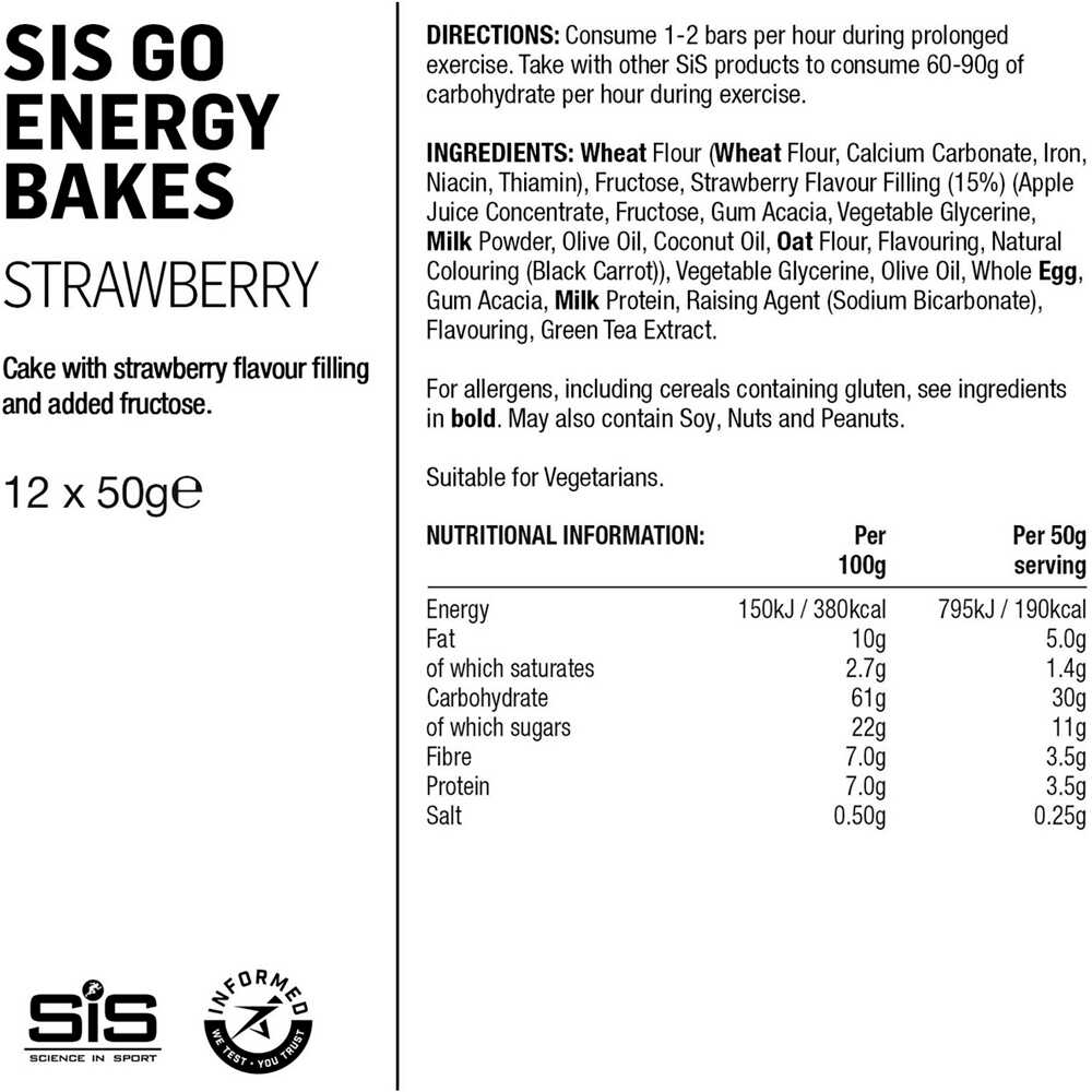 Sis barritas energéticas SIS Go Energy Bake 01