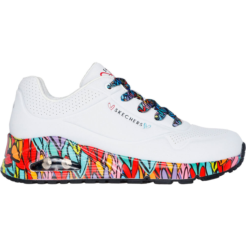 Skechers zapatilla moda mujer UNO lateral exterior