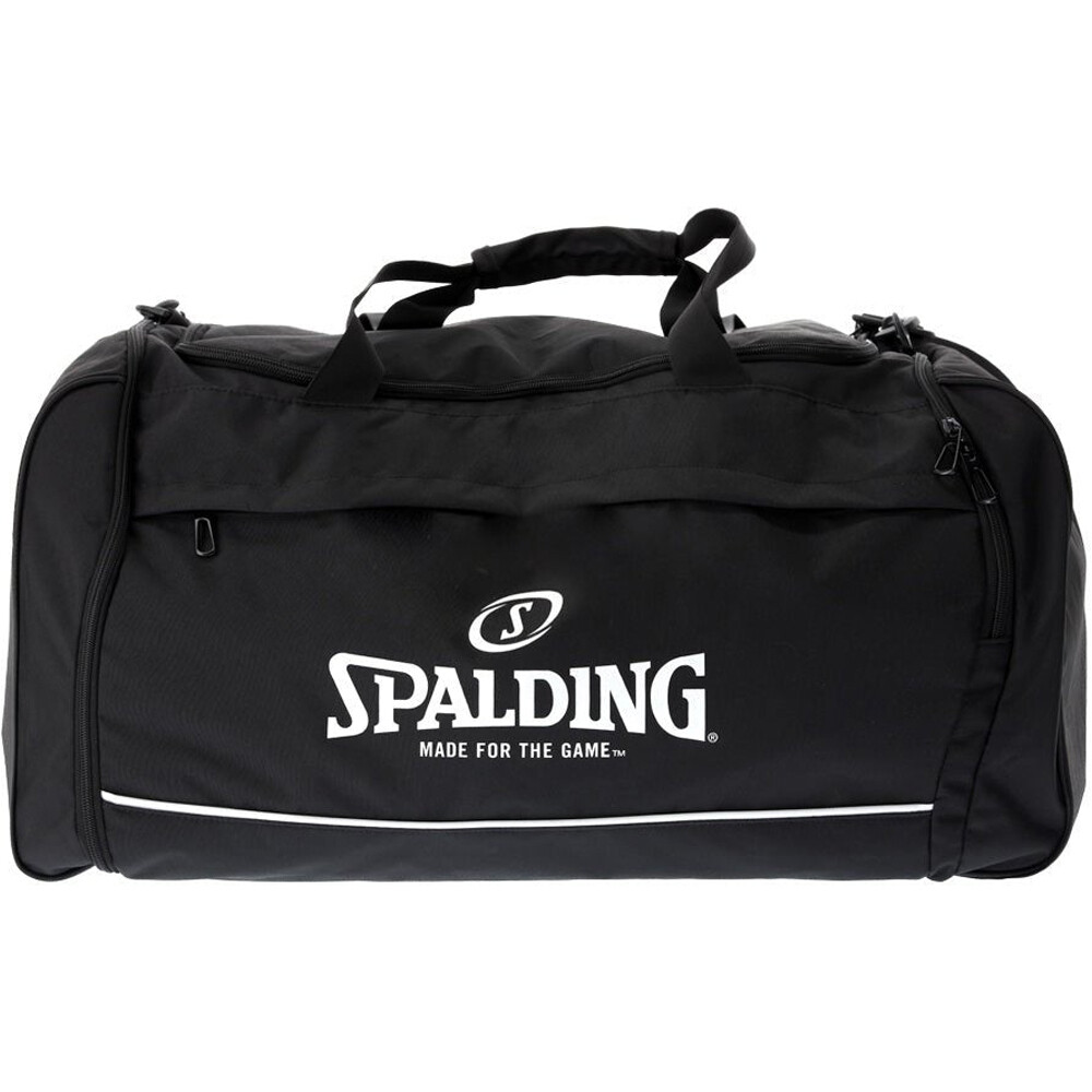 Spalding varios baloncesto Team Bag Large Black/White 80 L vista frontal