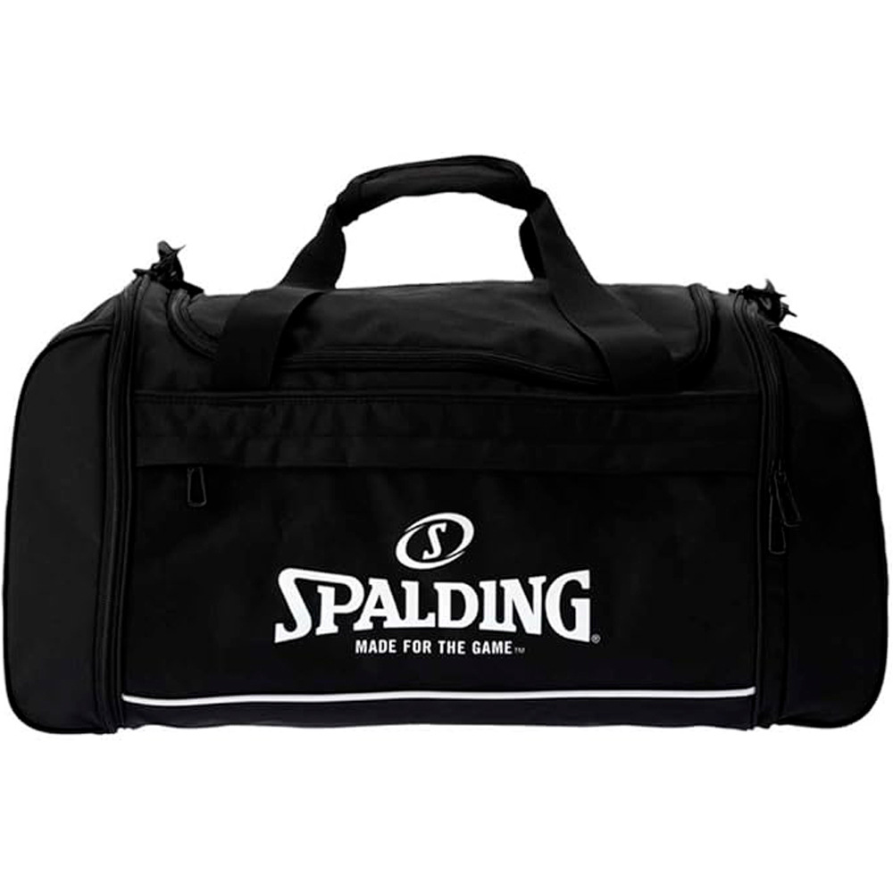 Spalding varios baloncesto Team Bag Medium Black/White 50 L vista frontal