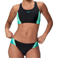 Speedo bañador natación mujer Colourblock Splice 2.0 Two Piece vista frontal